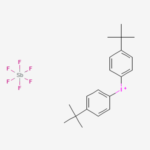 molecular formula C20H26F6IS B1612190 Bis(4-tert-butylphenyl)iodanium;hexafluoroantimony(1-) CAS No. 61358-23-4