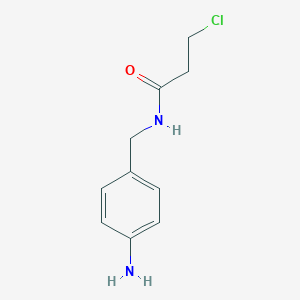 molecular formula C10H13ClN2O B161224 N-(4-Aminobenzyl)beta-chloropropionamide CAS No. 130349-18-7