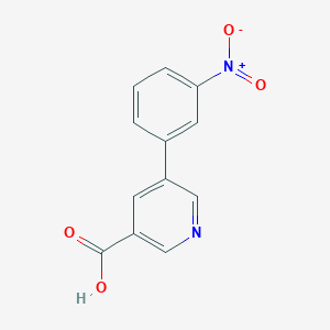 molecular formula C12H8N2O4 B1612248 5-(3-硝基苯基)烟酸 CAS No. 898907-67-0