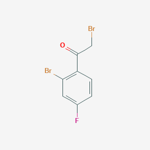 B1612257 2-Bromo-1-(2-bromo-4-fluorophenyl)ethanone CAS No. 594810-90-9