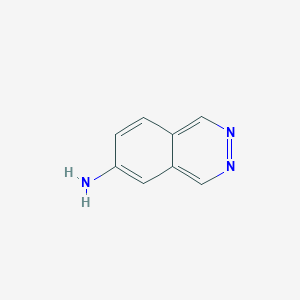 molecular formula C8H7N3 B1612260 酞嗪-6-胺 CAS No. 346419-79-2