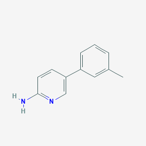 molecular formula C12H12N2 B1612264 5-(3-Methylphenyl)pyridin-2-amine CAS No. 893738-40-4