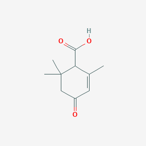 B1612266 2,6,6-Trimethyl-4-oxocyclohex-2-ene-1-carboxylic acid CAS No. 28815-33-0