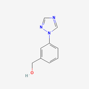 molecular formula C9H9N3O B1612272 [3-(1H-1,2,4-三唑-1-基)苯基]甲醇 CAS No. 868755-55-9