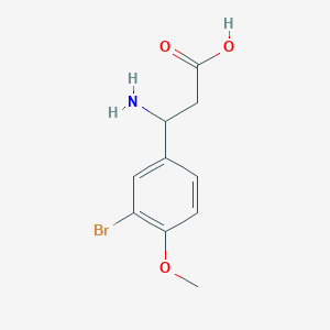 B1612279 3-Amino-3-(3-bromo-4-methoxyphenyl)propanoic acid CAS No. 34840-91-0