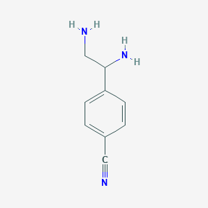 B161230 4-(1,2-Diaminoethyl)benzonitrile CAS No. 132261-27-9