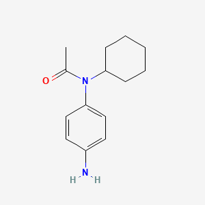 molecular formula C14H20N2O B1612313 N-(4-Aminophenyl)-N-cyclohexylacetamide CAS No. 83386-36-1
