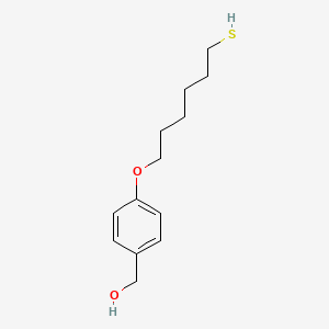 molecular formula C13H20O2S B1612378 {4-[(6-巯基己基)氧基]苯基}甲醇 CAS No. 912617-71-1