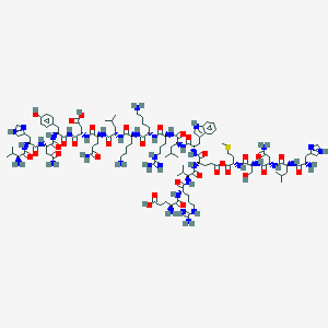 molecular formula C119H188N38O32S B161238 Parathyroid hormone (14-34)amide, Tyr(34)- CAS No. 129476-27-3