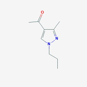 molecular formula C9H14N2O B1612386 1-(3-甲基-1-丙基-1H-吡唑-4-基)乙酮 CAS No. 933454-80-9