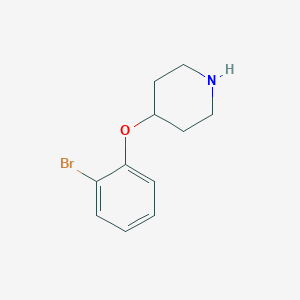 molecular formula C11H14BrNO B1612392 4-(2-溴苯氧基)哌啶 CAS No. 916971-29-4