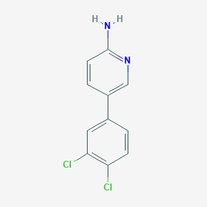 molecular formula C11H8Cl2N2 B1612396 5-(3,4-二氯苯基)吡啶-2-胺 CAS No. 926224-90-0