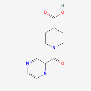 molecular formula C11H13N3O3 B1612397 1-(Pyrazine-2-carbonyl)piperidine-4-carboxylic acid CAS No. 926211-24-7