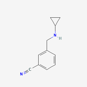 molecular formula C11H12N2 B1612399 3-Cyclopropylaminomethyl-benzonitrile CAS No. 954580-85-9