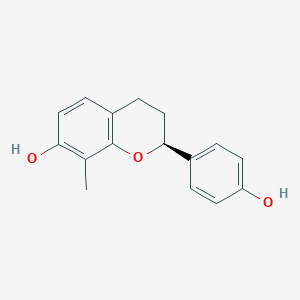 molecular formula C16H16O3 B161241 7,4'-二羟基-8-甲基黄烷 CAS No. 82925-55-1