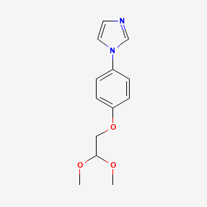 B1612422 1-[4-(2,2-Dimethoxy-ethoxy)phenyl]-1h-imidazole CAS No. 864684-76-4