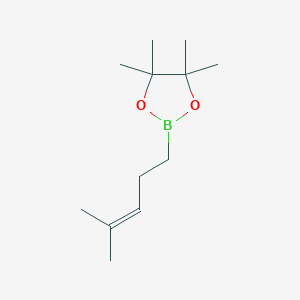 molecular formula C12H23BO2 B1612427 4,4,5,5-Tetramethyl-2-(4-methylpent-3-en-1-yl)-1,3,2-dioxaborolane CAS No. 1073354-67-2