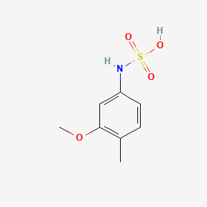 molecular formula C8H11NO4S B1612430 (3-Methoxy-4-tolyl)sulphamic acid CAS No. 84029-44-7
