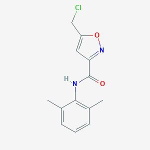 B161244 5-(chloromethyl)-N-(2,6-dimethylphenyl)-1,2-oxazole-3-carboxamide CAS No. 139297-40-8