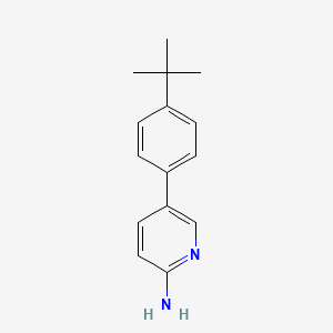 molecular formula C15H18N2 B1612465 5-(4-Tert-butylphenyl)pyridin-2-amine CAS No. 893738-38-0