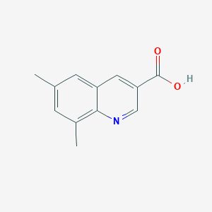 molecular formula C12H11NO2 B1612471 6,8-Dimethylquinoline-3-carboxylic acid CAS No. 213013-16-2