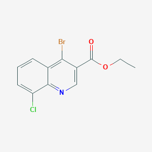 4-Bromo-8-chloroquinoline-3-carboxylic acid ethyl ester