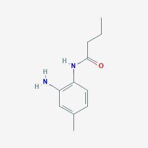 molecular formula C11H16N2O B1612475 N-(2-Amino-4-methylphenyl)butanamide CAS No. 861534-82-9