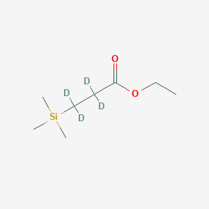 molecular formula C8H18O2Si B1612493 Ethyl 3-(trimethylsilyl)propionate-2,2,3,3-d4 CAS No. 302911-89-3