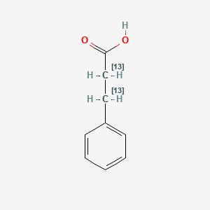 molecular formula C9H10O2 B1612496 Hydrocinnamic acid-2,3-13C2 CAS No. 286367-71-3