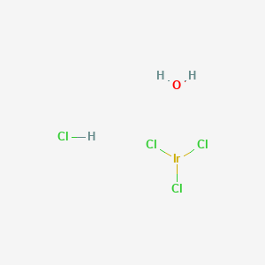 molecular formula Cl4H3IrO B1612504 Iridium(III) chloride hydrochloride hydrate CAS No. 717927-65-6