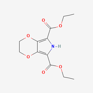 molecular formula C12H15NO6 B1612506 Diethyl-3,4-ethylenedioxypyrrole-2,5-dicarboxylate CAS No. 870704-19-1