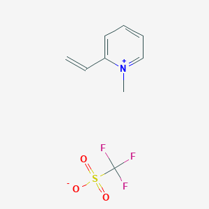 molecular formula C9H10F3NO3S B1612511 三氟甲磺酸1-甲基-2-乙烯基吡啶鎓 CAS No. 339530-78-8