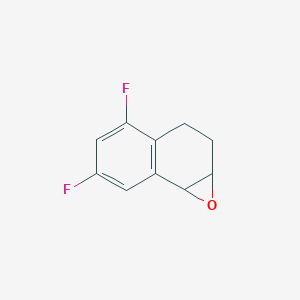 molecular formula C10H8F2O B1612513 4,6-Difluoro-1a,2,3,7b-tetrahydronaphtho[1,2-b]oxirene CAS No. 939760-68-6