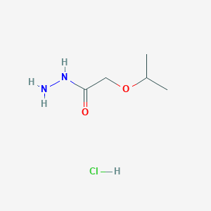 molecular formula C5H13ClN2O2 B1612517 2-Isopropoxyacetohydrazide hydrochloride CAS No. 898747-67-6