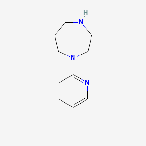 molecular formula C11H17N3 B1612526 1-(5-Methylpyridin-2-YL)-1,4-diazepane CAS No. 868065-45-6