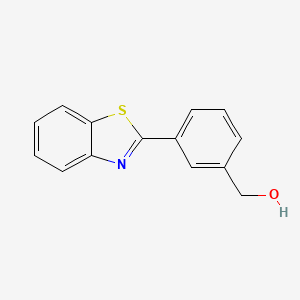 molecular formula C14H11NOS B1612528 3-(2-Benzothiazolyl)benzyl alcohol CAS No. 421553-47-1