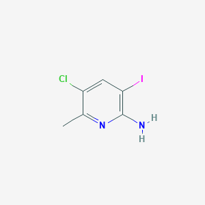 molecular formula C6H6ClIN2 B1612532 5-Chloro-3-iodo-6-methylpyridin-2-amine CAS No. 952917-46-3