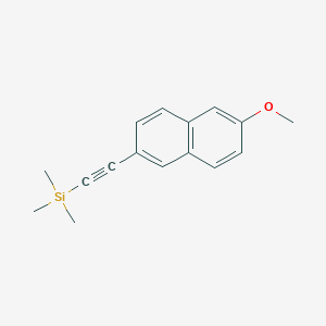 molecular formula C16H18OSi B1612554 (6-Methoxynaphthalen-2-ylethynyl)trimethylsilane CAS No. 454431-03-9