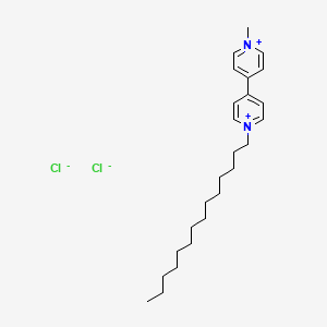 molecular formula C25H40Cl2N2 B1612556 1-Methyl-1'-tetradecyl-4,4'-bipyridinium dichloride CAS No. 73605-96-6
