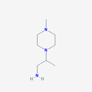 molecular formula C8H19N3 B1612569 2-(4-Methylpiperazin-1-yl)propan-1-amine CAS No. 70717-54-3