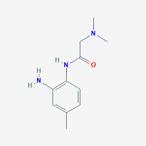 molecular formula C11H17N3O B1612583 N-(2-amino-4-methylphenyl)-2-(dimethylamino)acetamide CAS No. 946783-06-8