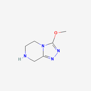 molecular formula C6H10N4O B1612592 3-Methoxy-5,6,7,8-tetrahydro-[1,2,4]triazolo[4,3-a]pyrazine CAS No. 723286-82-6