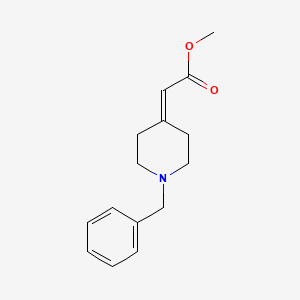 molecular formula C15H19NO2 B1612593 2-(1-苄基哌啶-4-亚甲基)乙酸甲酯 CAS No. 206558-34-1