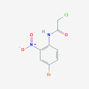 molecular formula C8H6BrClN2O3 B1612609 N-(4-bromo-2-nitrophenyl)-2-chloroacetamide CAS No. 854583-85-0