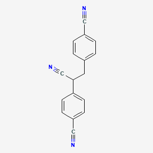 molecular formula C17H11N3 B1612610 4-[1-Cyano-2-(4-cyanophenyl)ethyl]benzonitrile CAS No. 28487-61-8