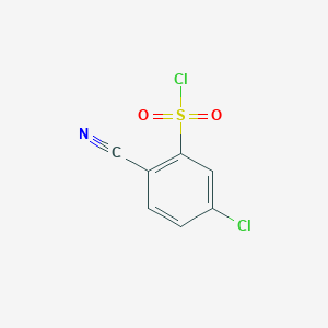 5-Chloro-2-cyanobenzene-1-sulfonyl chloride