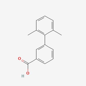 molecular formula C15H14O2 B1612630 2',6'-Dimethyl-[1,1'-biphenyl]-3-carboxylic acid CAS No. 955929-56-3