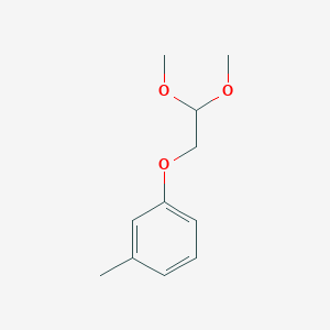 molecular formula C11H16O3 B1612633 1-(2,2-Dimethoxyethoxy)-3-methylbenzene CAS No. 864684-72-0