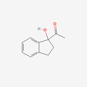 molecular formula C11H12O2 B1612636 1-(1-Hydroxy-2,3-dihydro-1H-inden-1-yl)ethanone CAS No. 109327-83-5