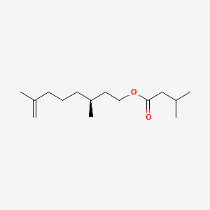molecular formula C15H28O2 B1612637 3-甲基丁酸，(3S)-3,7-二甲基-7-辛烯-1-基酯 CAS No. 7778-96-3